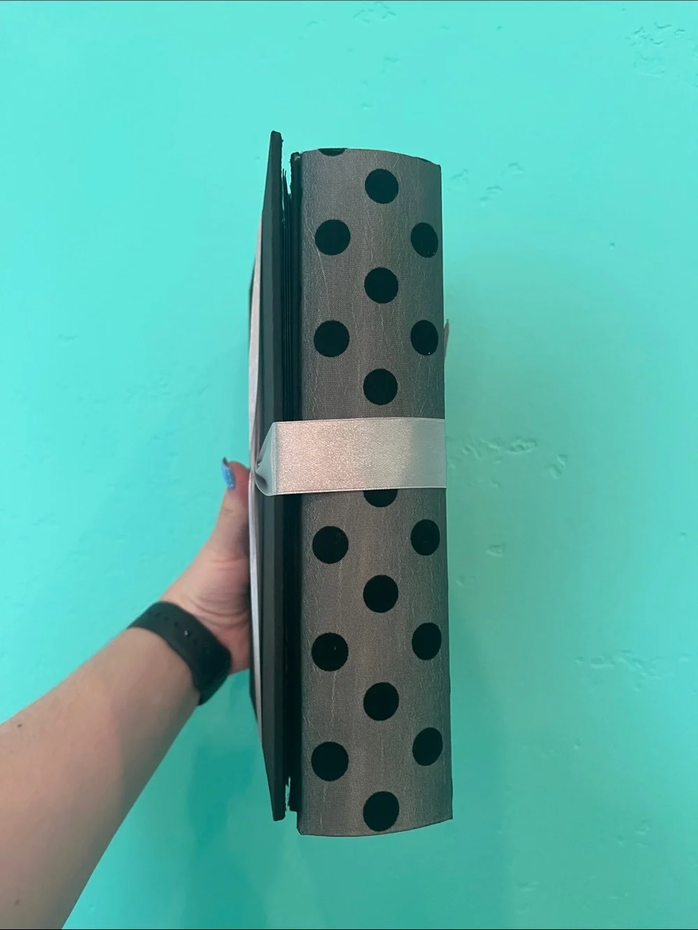 Set of 2 Photo Albums - Polka Dot and Black
